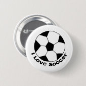 I Liebe Soccer Button (Vorne & Hinten)