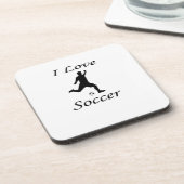 I Liebe Soccer Getränkeuntersetzer (Linke Seite)