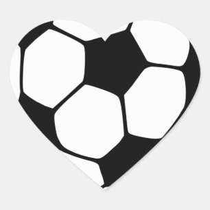 I Liebe Soccer Herz-Aufkleber