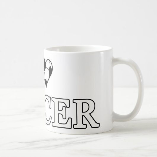 I Liebe Soccer Kaffeetasse (Rechts)
