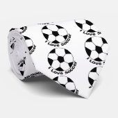 I Liebe Soccer Krawatte (Gerollt)
