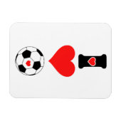 I Liebe Soccer Magnet (Horizontal)