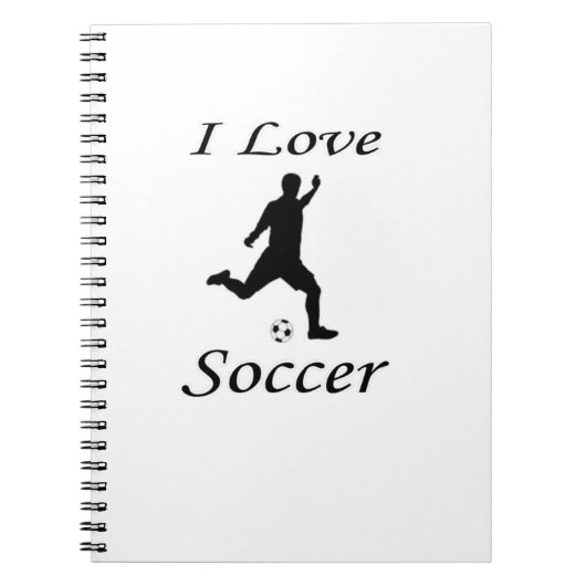 I Liebe Soccer Notizblock (Vorderseite)