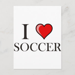 I Liebe Soccer Postkarte