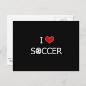 I Liebe Soccer Postkarte (Vorne/Hinten)
