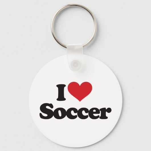 I Liebe Soccer Schlüsselanhänger (Vorderseite)