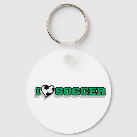 I Liebe Soccer Schlüsselanhänger (Vorderseite)