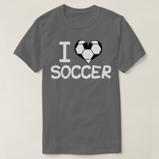 I Liebe Soccer T-Shirt (Design vorne)