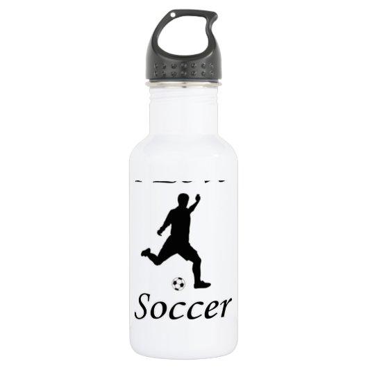 I Liebe Soccer Trinkflasche (Vorderseite)
