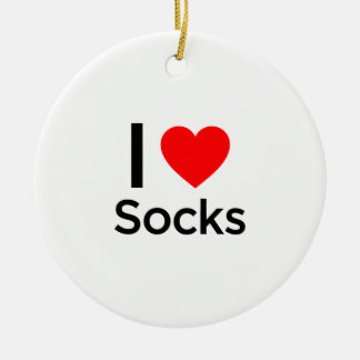 I Liebe Socks Keramikornament
