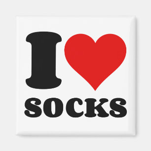 I LIEBE SOCKS MAGNET