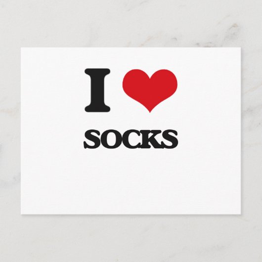 I Liebe Socks Postkarte (Vorderseite)