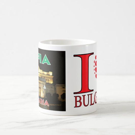 I Liebe Sofia Besuch Bulgarien Kaffeetasse (Mittel)