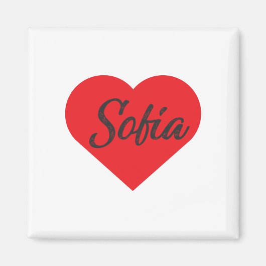 I Liebe Sofia - Bulgarien Magnet (Vorne)