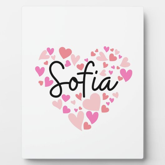 I Liebe Sofia Fotoplatte (Vorderseite)