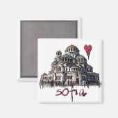 I Liebe Sofia Magnet (Vorderseite/Rückseite)