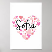 I Liebe Sofia Poster (Vorne)