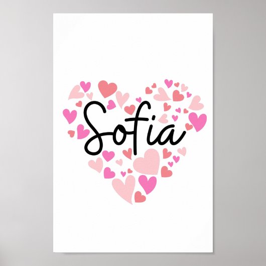 I Liebe Sofia Poster (Vorne)