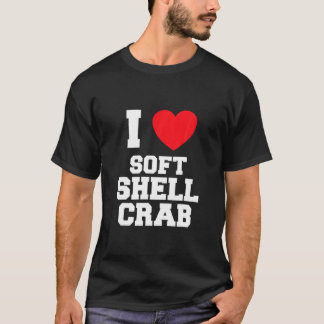 I Liebe Soft Muschel Crab T-Shirt
