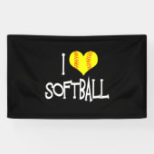 I Liebe Softball Banner (Horizontal)