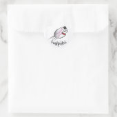 I Liebe Softball Herz-Aufkleber (Tasche)