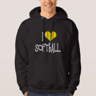 I Liebe Softball Hoodie