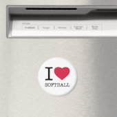 I LIEBE SOFTBALL MAGNET (In Situ (Geschirrspüler))