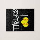 I Liebe Softball Puzzle (Horizontal)