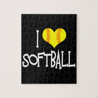I Liebe Softball Puzzle