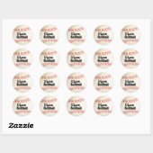 I LIEBE SOFTBALL-STICKER RUNDER AUFKLEBER (Blatt)