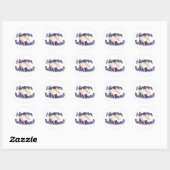 I LIEBE SOFTBALL-STICKER RUNDER AUFKLEBER (Blatt)