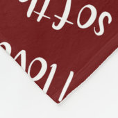 I Liebe Softball Typografie Muster JE Farbe Fleecedecke (Ecke)