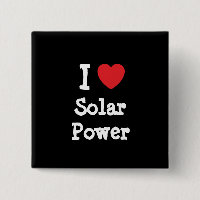 I Liebe Solar Power Herzstück personalisiert