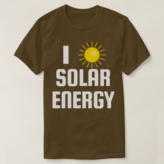 I Liebe Solarenergie 2 T-Shirt (Design vorne)