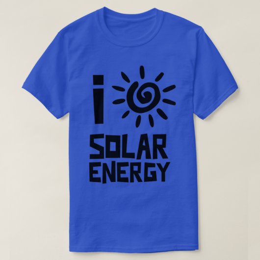 I Liebe Solarenergie T-Shirt (Design vorne)