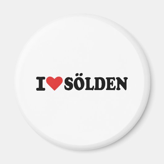 I Liebe Sölden Magnet (Vorne)