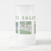 I LIEBE SOLITAIRE Mattiert Glass Tasse (Mittel)
