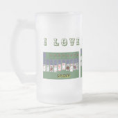 I LIEBE SOLITAIRE Mattiert Glass Tasse (Links)