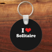 I Liebe Solitaire Tshirt Schlüsselanhänger (Vorderseite)