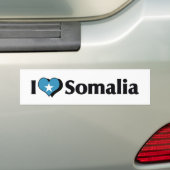I Liebe Somalia-Flagge Autoaufkleber (Auf Auto)