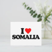 I LIEBE SOMALIA POSTKARTE (Stehend Vorderseite)