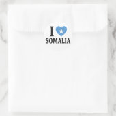 I Liebe Somalia Runder Aufkleber (Tasche)