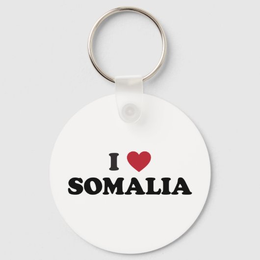 I Liebe Somalia Schlüsselanhänger (Vorderseite)