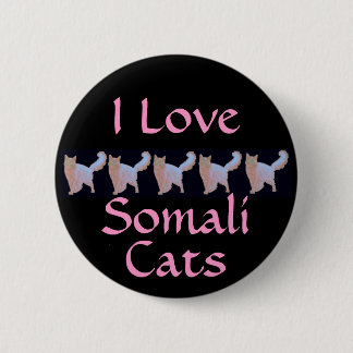 I Liebe-somalische Katzen Button