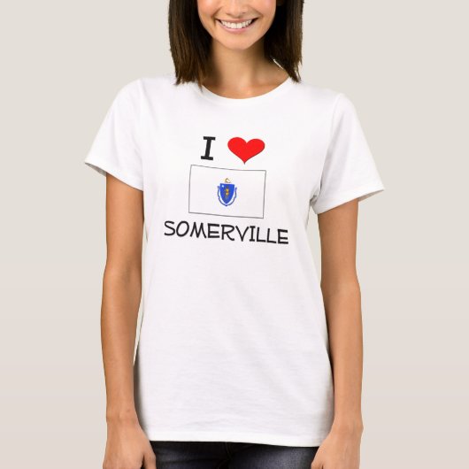 I Liebe Somerville Massachusetts T-Shirt (Vorderseite)