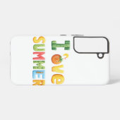 I Liebe Sommertext Samsung Galaxy Hülle (Rückseite (Horizontal))
