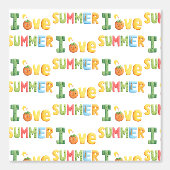 I Liebe Sommertext Tapete (Vorderseite)