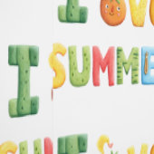 I Liebe Sommertext Tapete (Naht)
