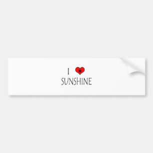 I Liebe-Sonnenschein Autoaufkleber