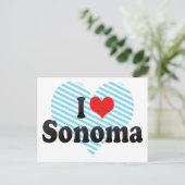 I Liebe Sonoma Postkarte (Stehend Vorderseite)